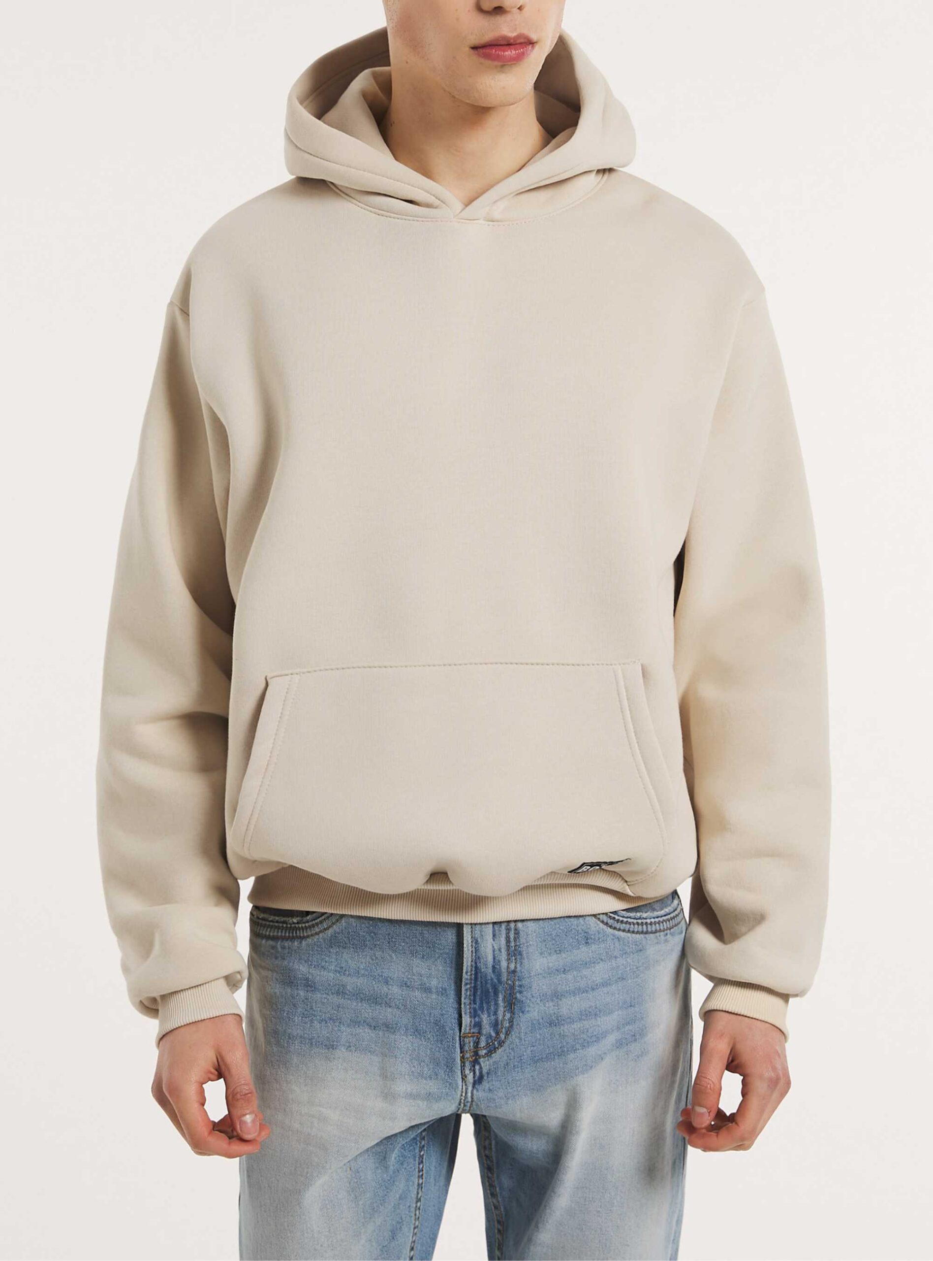 Oversized Cotton Fleece Pullover Skin Hoodie - Al Nassr Impex